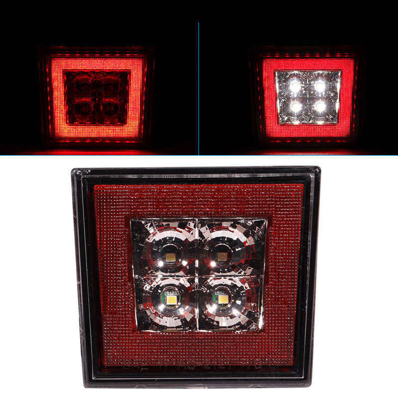 Universa Square Red LED Rear Tail Third 3RD Brake Lights