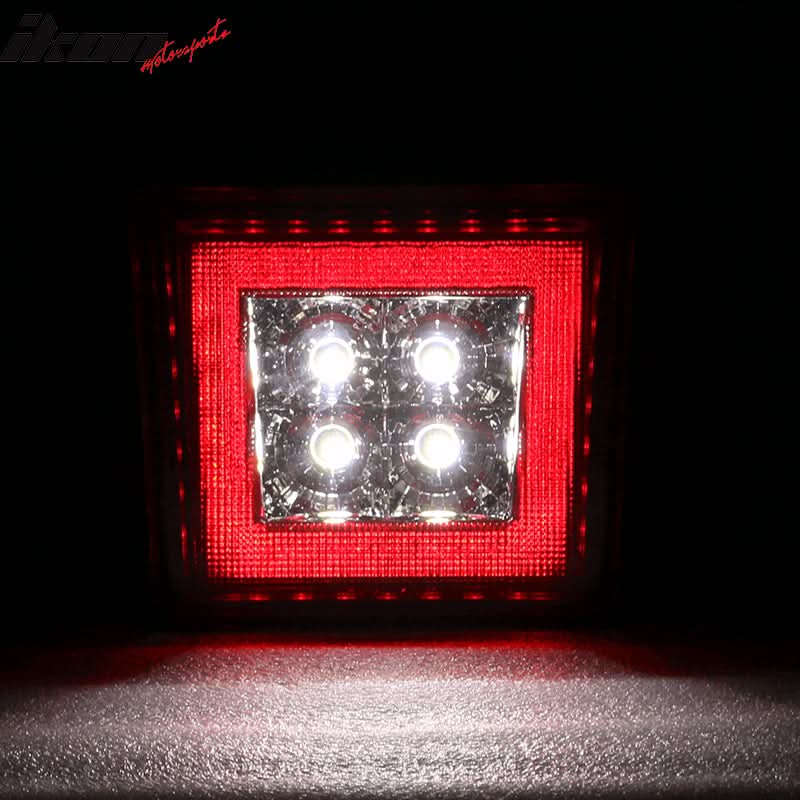 Universa Square Red LED Rear Tail Third 3RD Brake Lights