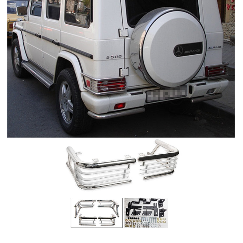 1999-2007Â Benz G500 G550 Chrome Rear Tail Light Guard