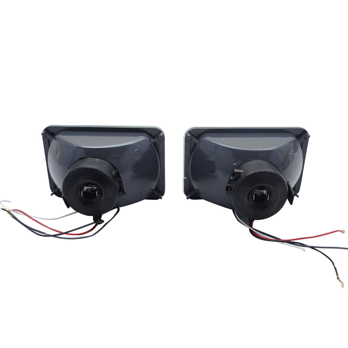 Universal 4X6 Square H4 Headlight Lamp With Halogen Bulb Clear Lens