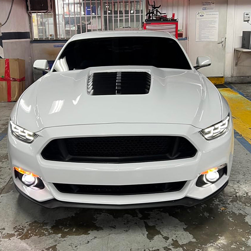 2015-2022 Ford Mustang Shelby 2024 Style Front Bumper Head Lights Lamp
