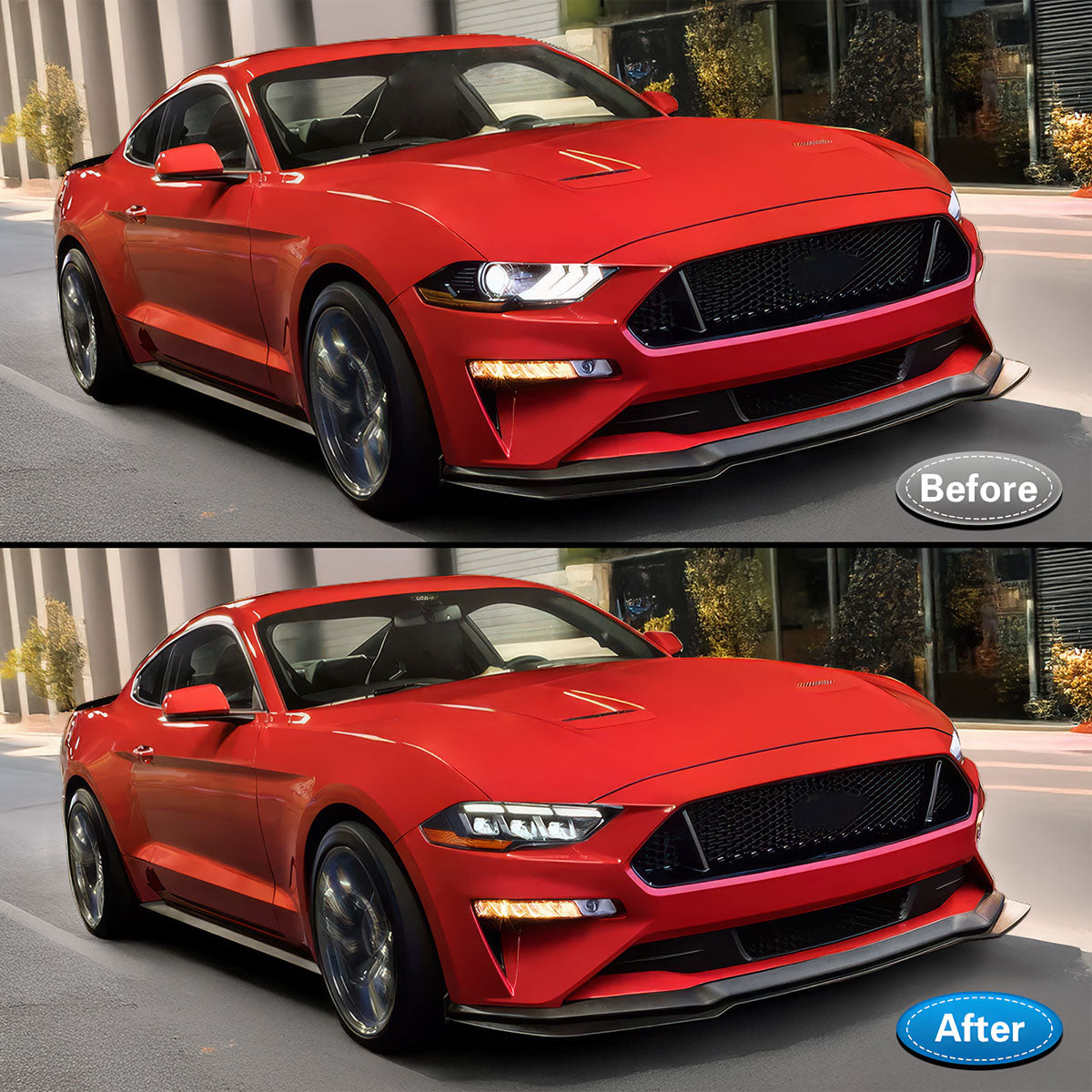 2018-2023 Ford Mustang EcoBoost GT V6 2024 Style Switchback Headlights
