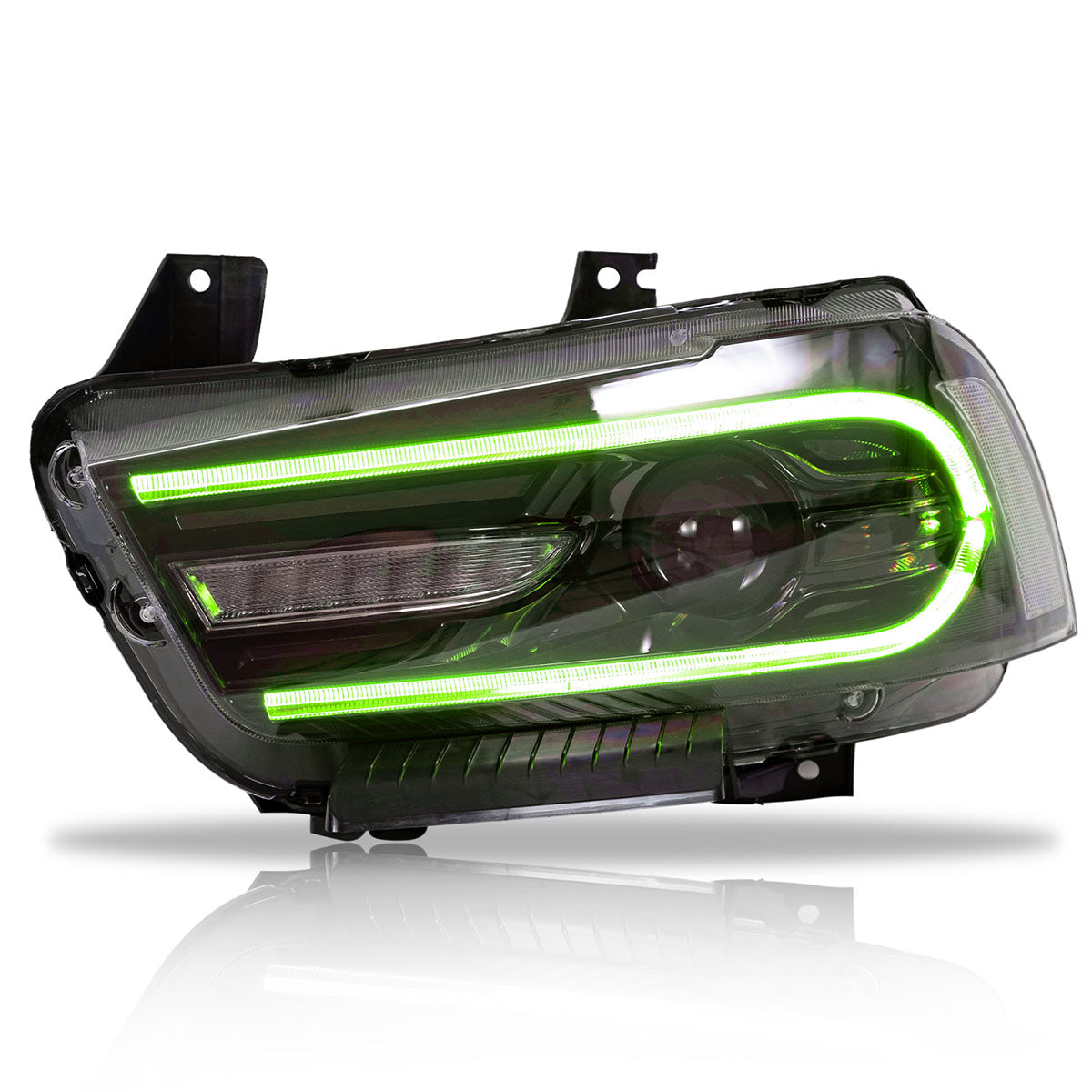 2011-2014 Dodge Charger DRL LED Headlights Lamps with 8 Colors