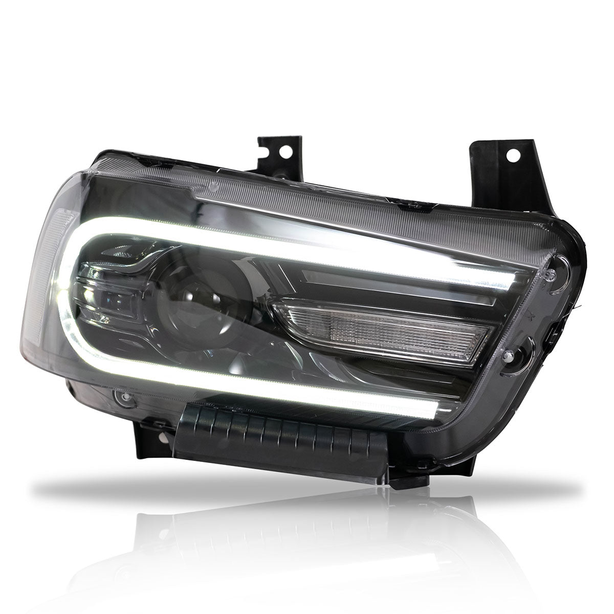 2011-2014 Dodge Charger DRL LED Headlights Lamps with 8 Colors