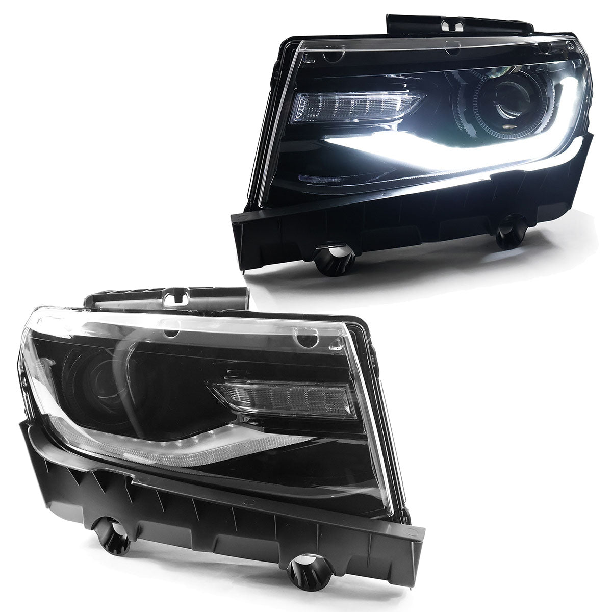 2014-2015 Chevrolet Camaro 6th Gen Style Projector DRL LED Headlights