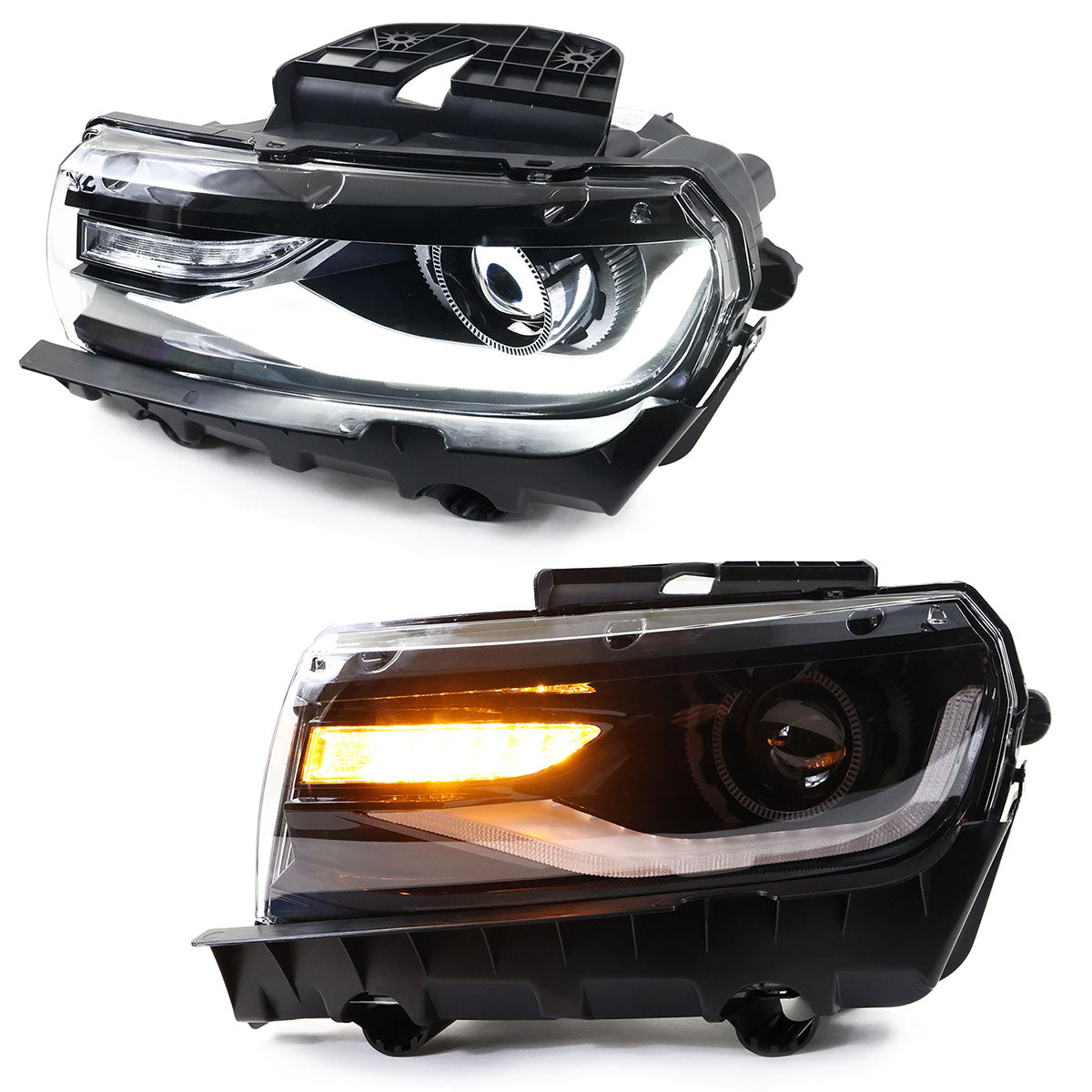 2014-2015 Chevrolet Camaro 6th Gen Style Projector DRL LED Headlights