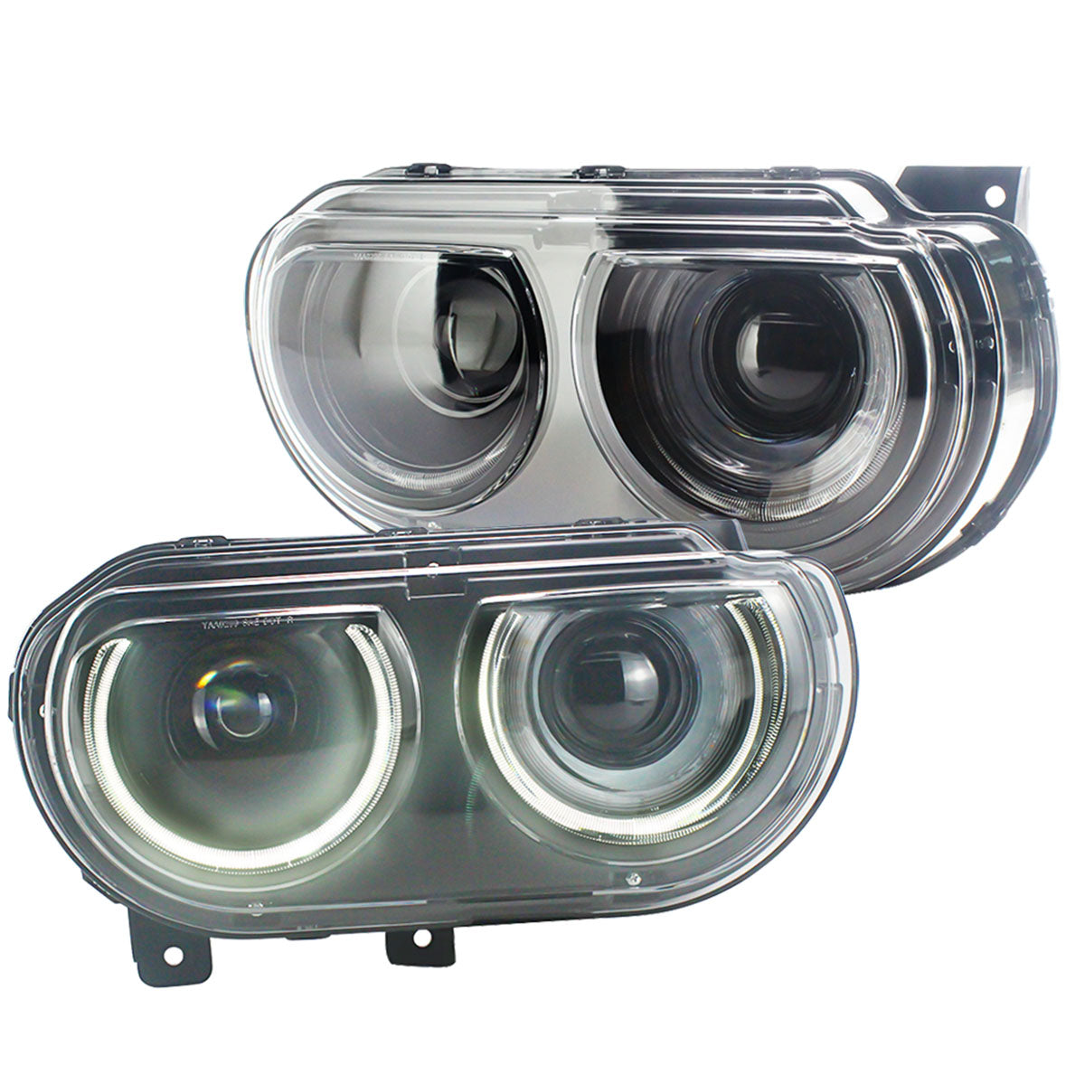 Fits 08-14 Dodge Challenger Headlights w/ Sequentail Dual Beam