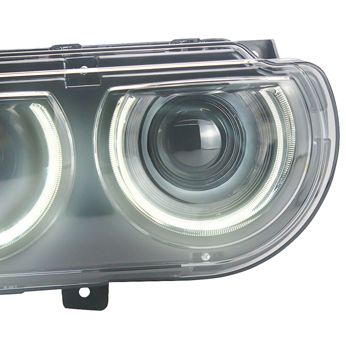 Fits 08-14 Dodge Challenger Headlights w/ Sequentail Dual Beam