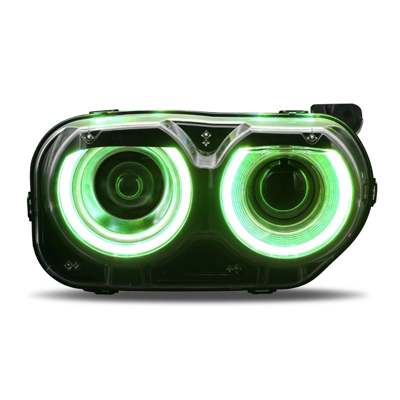 2015-2023 Dodge Challenger RGB DRL LED Headlights Lamps with 10 Colors