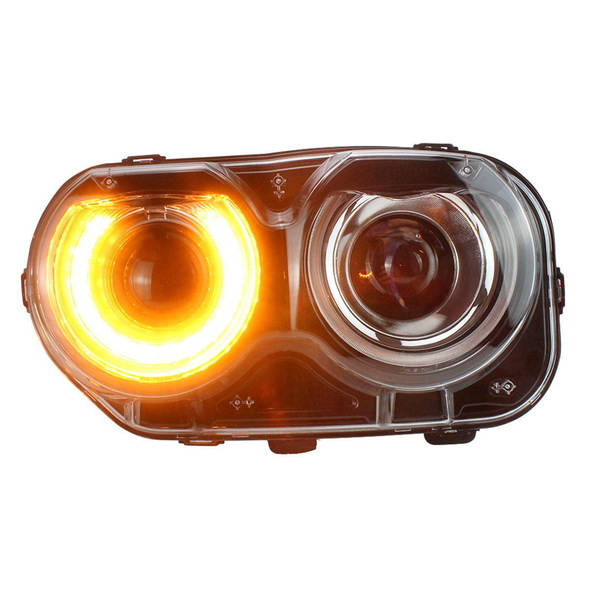 Fits 15-23 Dodge Challenger Sequential LED Halo DRL  Headlights