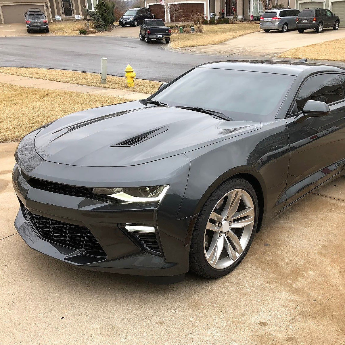 2016-2018 Chevy Camaro SS Black Housing Clear Lens Fog Lights Lamp ABS