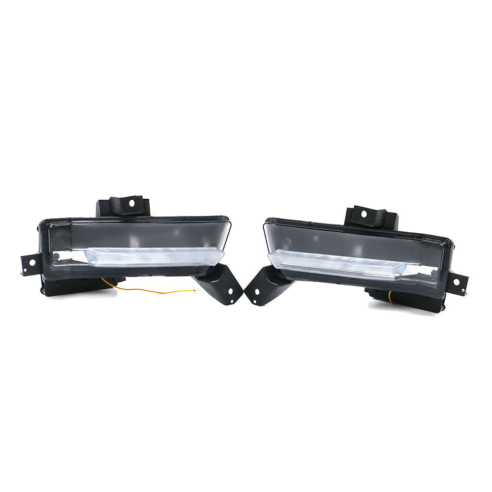 2016-2018 Chevy Camaro SS Fog Lights w/ Amber Truning Signal ABS PC