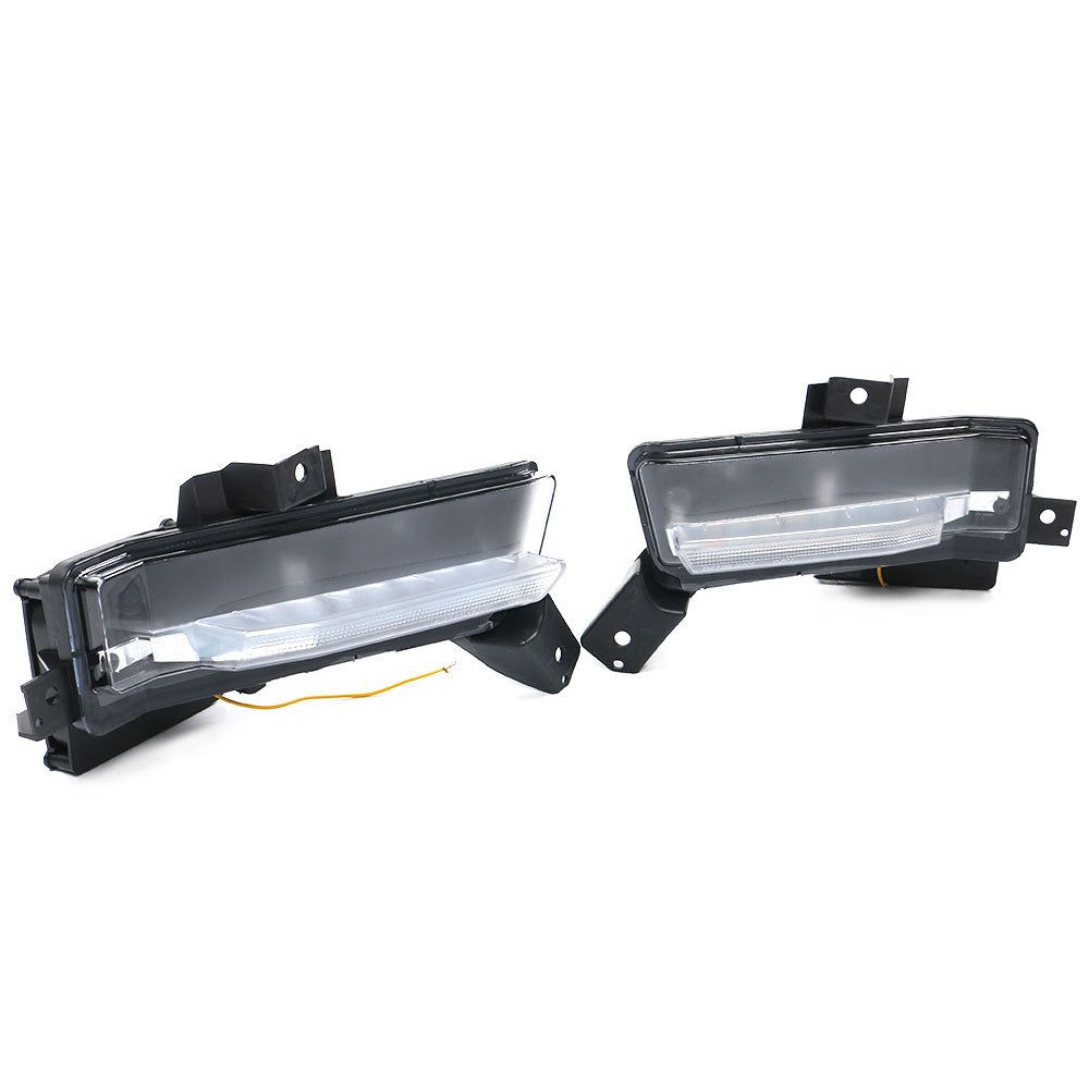 2016-2018 Chevy Camaro SS Fog Lights w/ Amber Truning Signal ABS PC