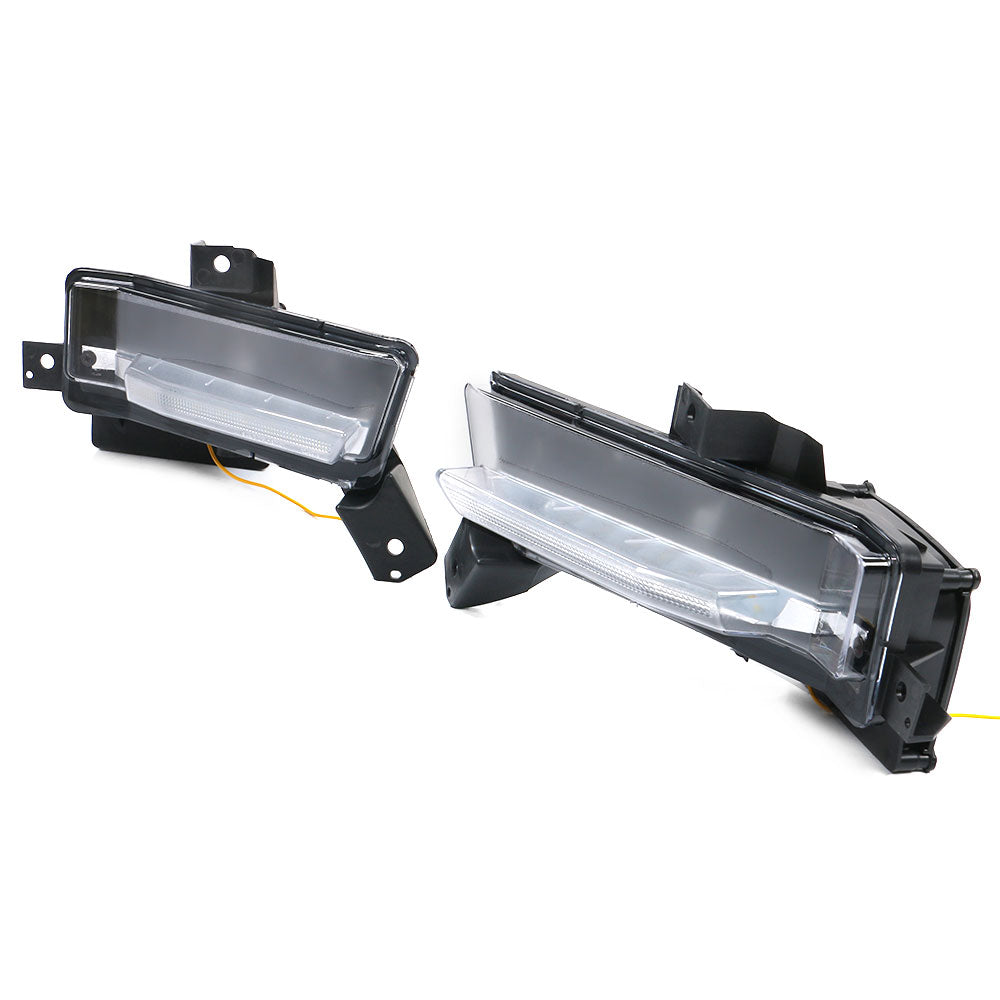 2016-2018 Chevy Camaro SS Fog Lights w/ Amber Truning Signal ABS PC