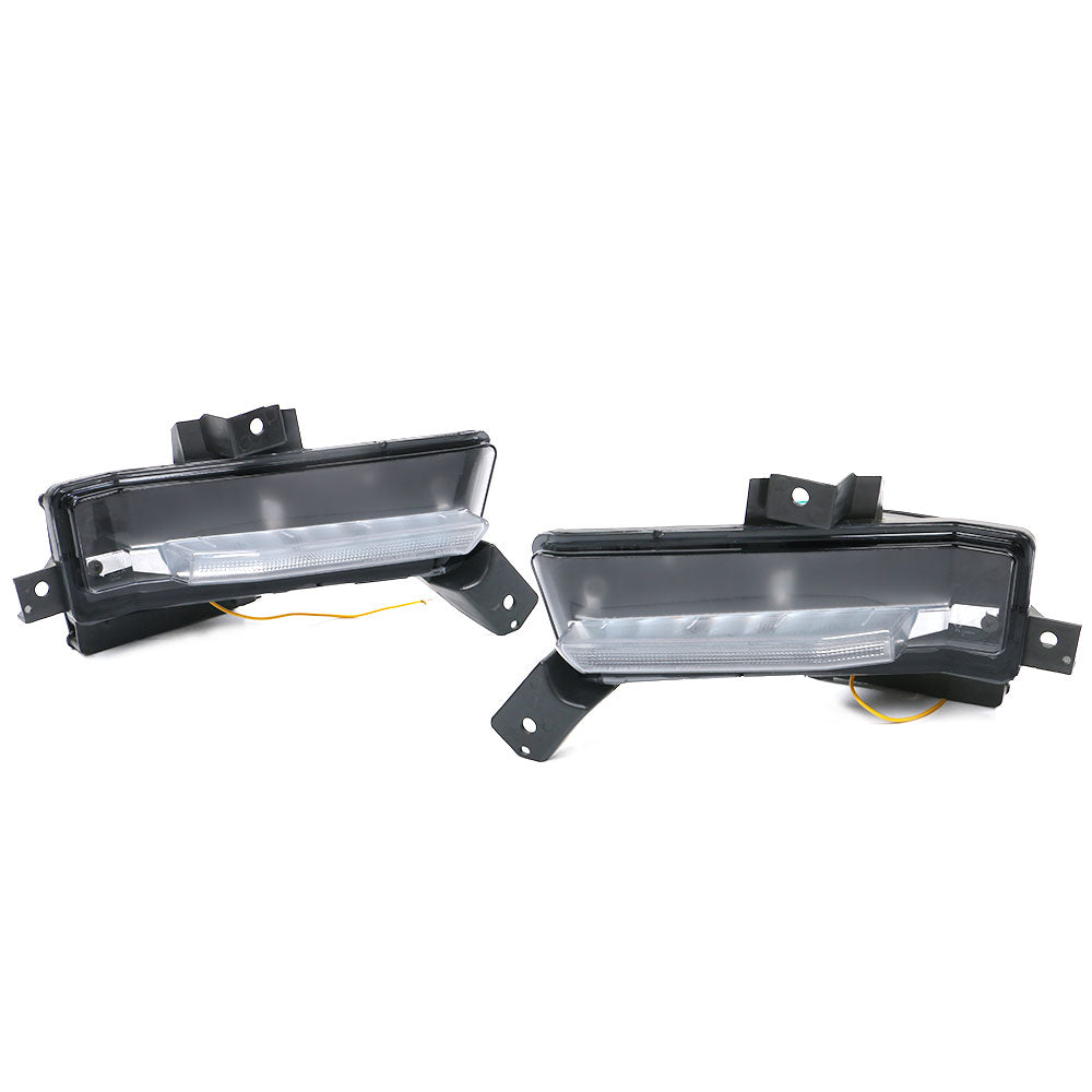 2016-2018 Chevy Camaro SS Fog Lights w/ Amber Truning Signal ABS PC