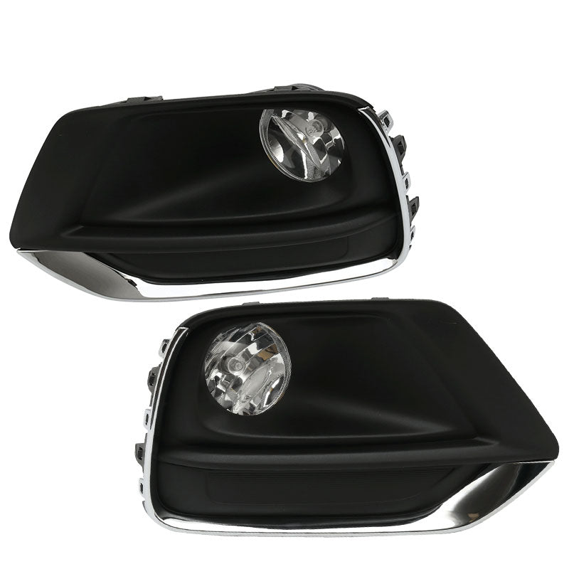2017-2021 Chevy Trax Fog Light Foglight Kit Fog Lamp w/ Chrome Trim