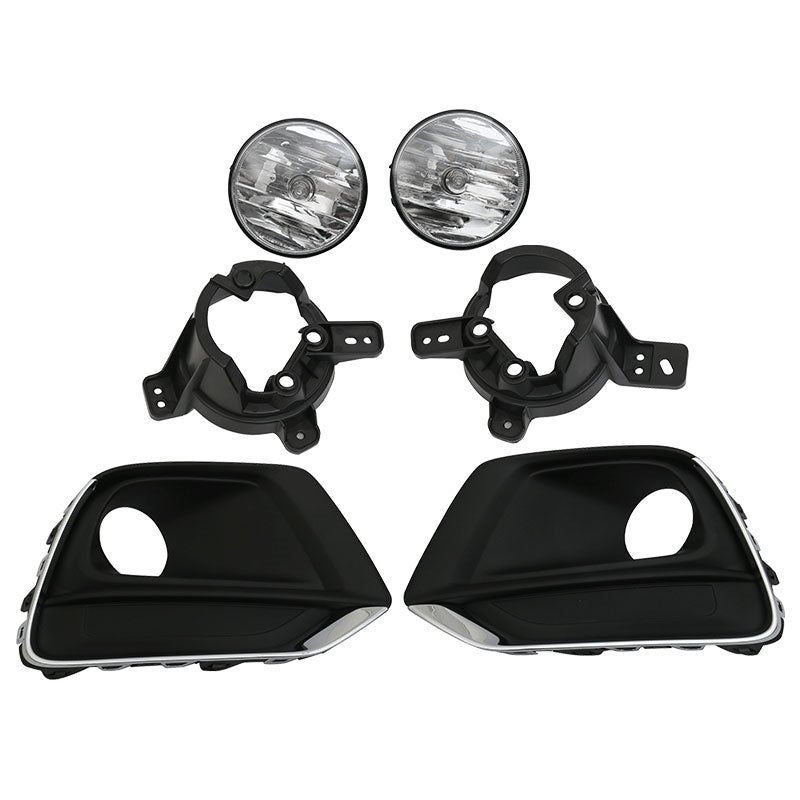 2017-2021 Chevy Trax Fog Light Foglight Kit Fog Lamp w/ Chrome Trim