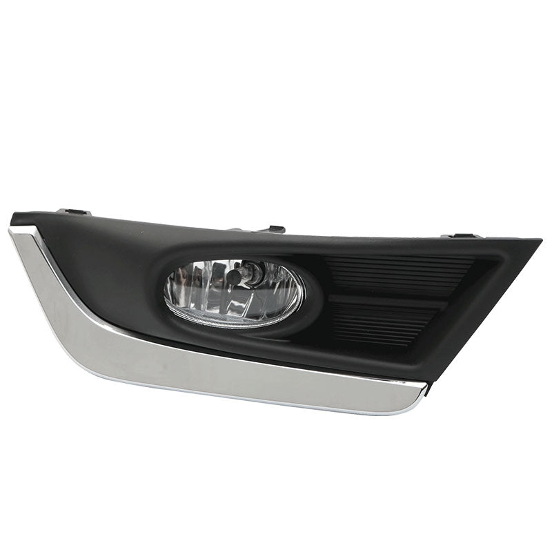 Fits 17-18 Honda CRV OE Front Foglight Kit Fog Lamp with Chrome Trim