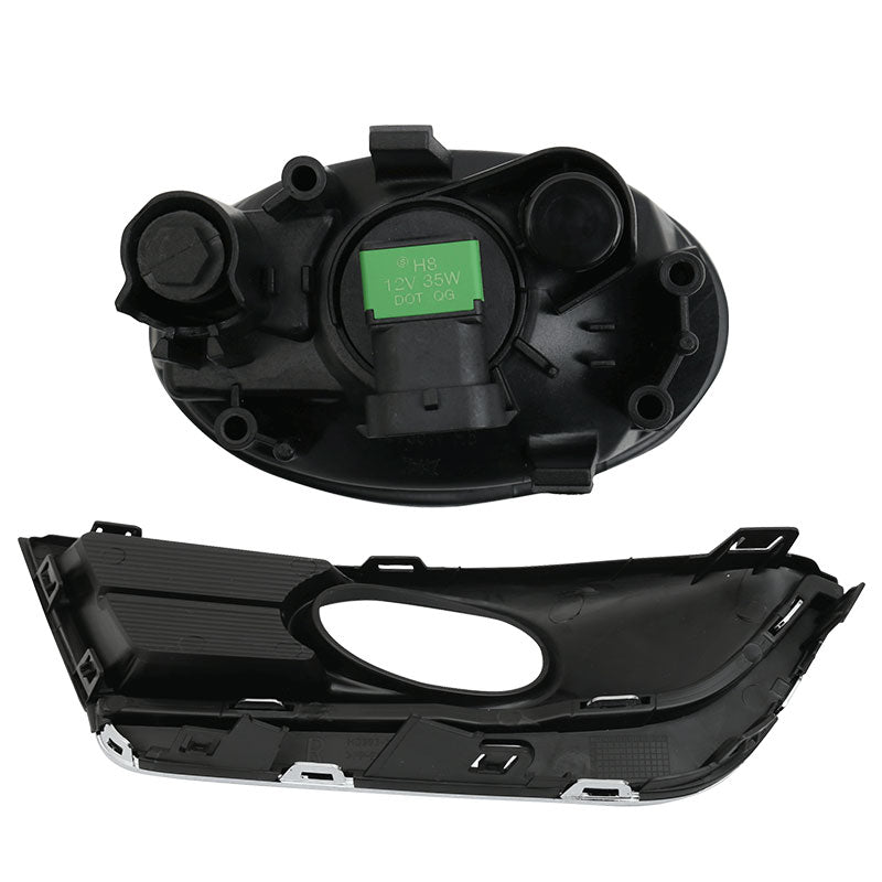 Fits 17-18 Honda CRV OE Front Foglight Kit Fog Lamp with Chrome Trim