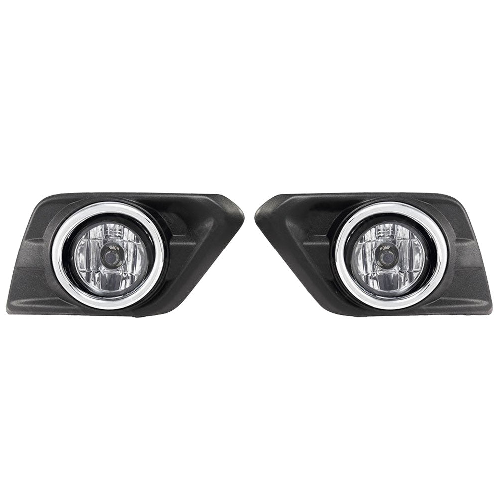 2014-2016 Nissan Rogue OE Style 2PCS Fog Lights Lamps W/Clear Lens