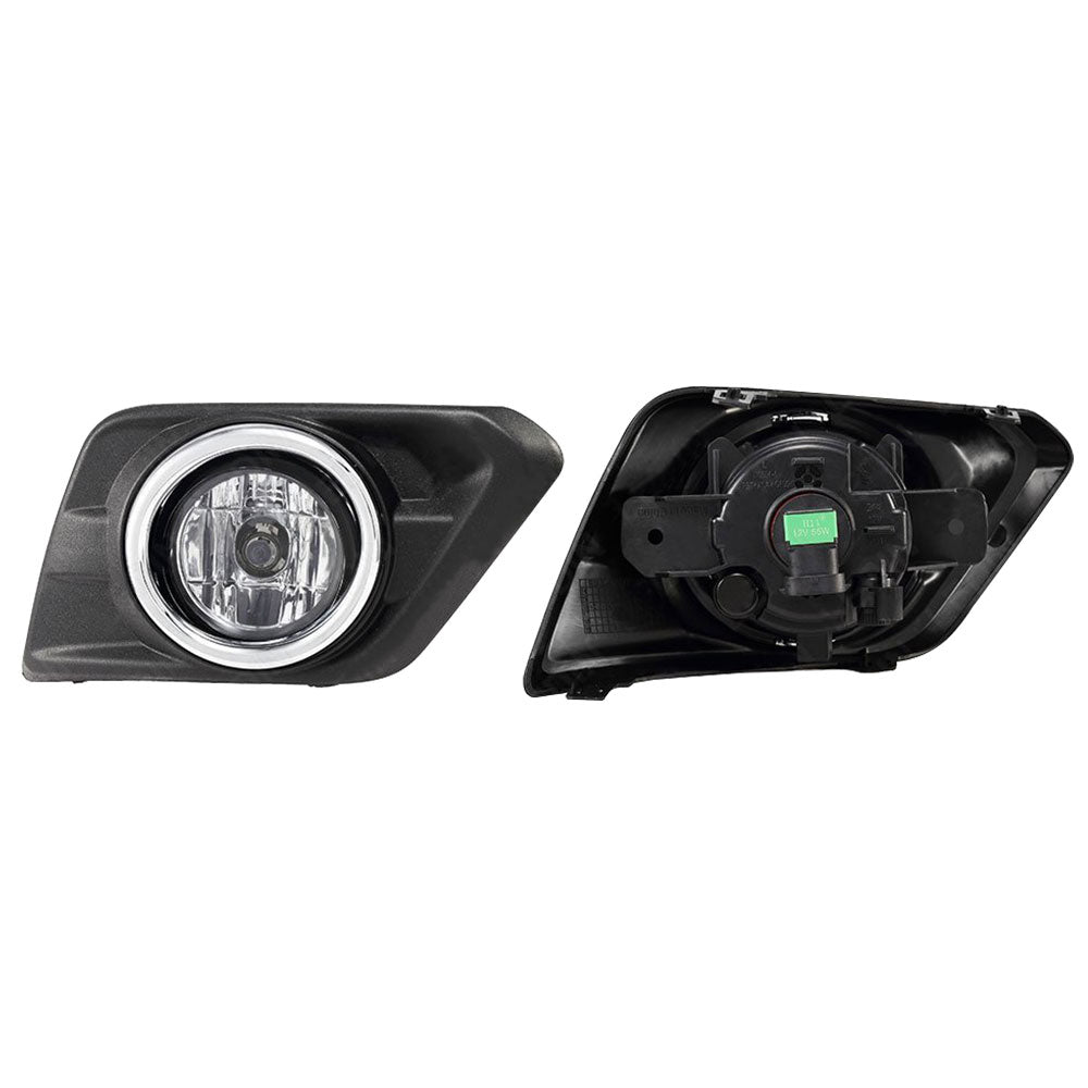 2014-2016 Nissan Rogue OE Style 2PCS Fog Lights Lamps W/Clear Lens