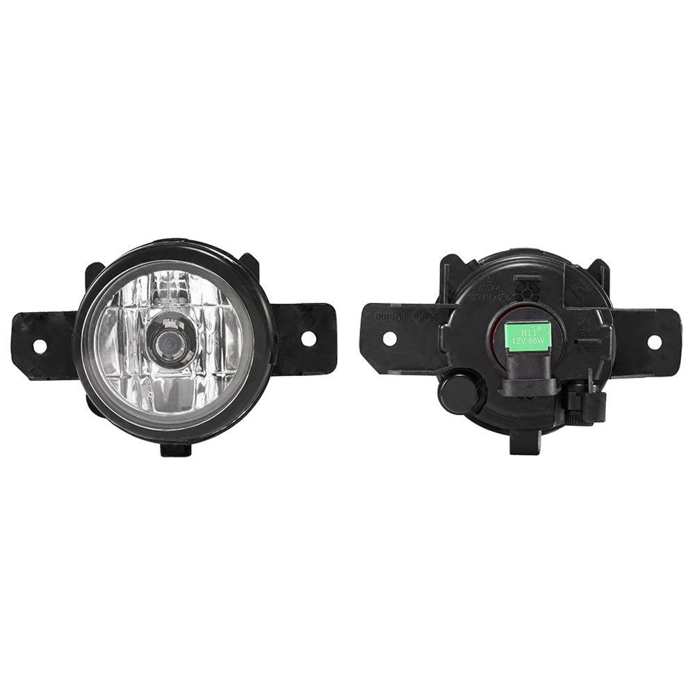 2014-2016 Nissan Rogue OE Style 2PCS Fog Lights Lamps W/Clear Lens