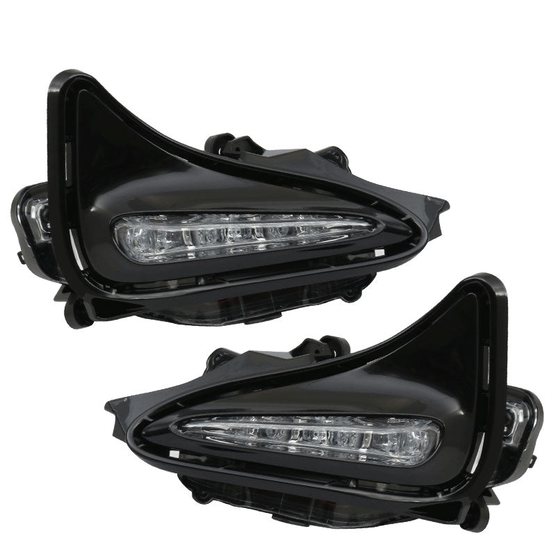 Fits 17-19 Toyota Corolla Sedan Front Foglight Fog Lamp LED Clear Lens