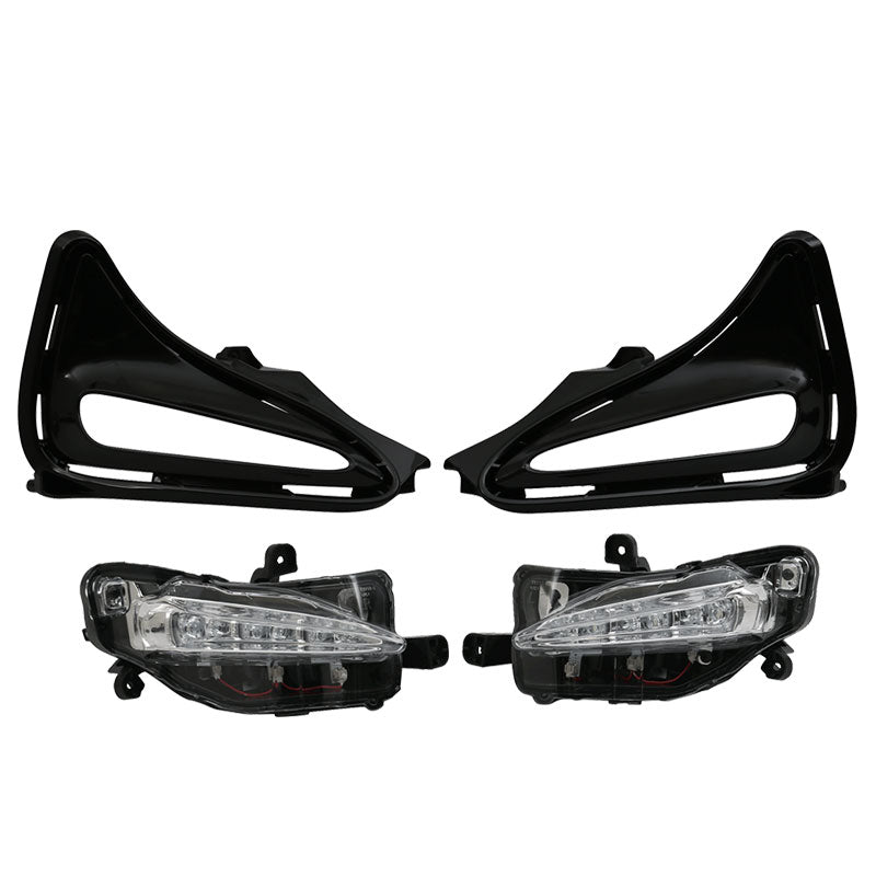 Fits 17-19 Toyota Corolla Sedan Front Foglight Fog Lamp LED Clear Lens