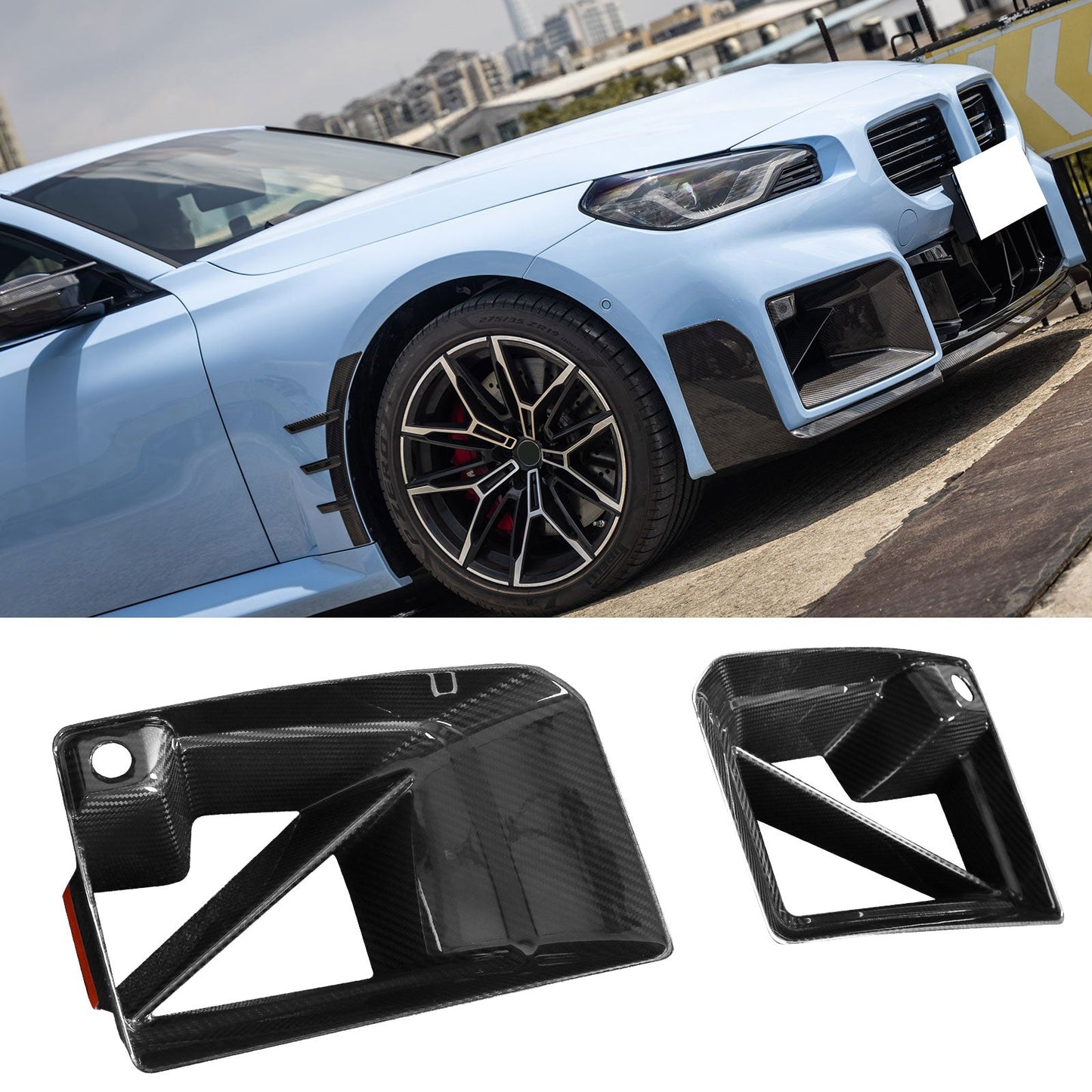2023-2024 BMW G87 M2 M Performance Style Fog Light Cover