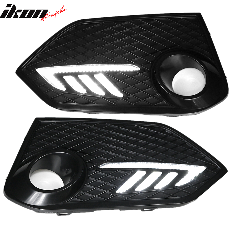 Fits 16-18 Honda Civic TR Front Bumper + Grille + Lip + Foglight Cover