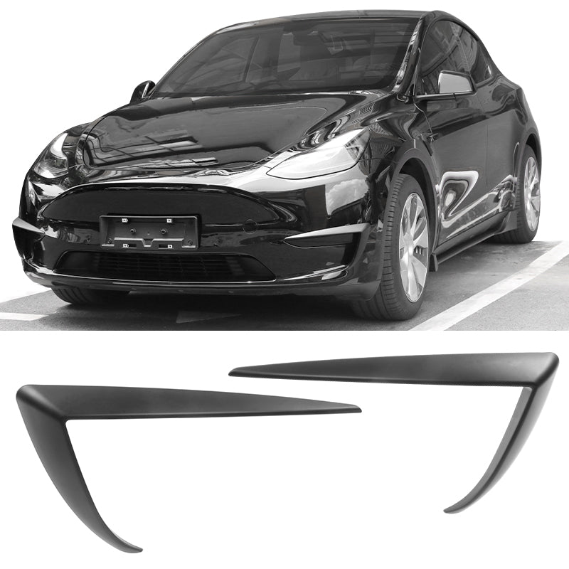 Fog Light Trims for 2020-2023 Tesla Model Y, IKON Style ABS Plastic 2P
