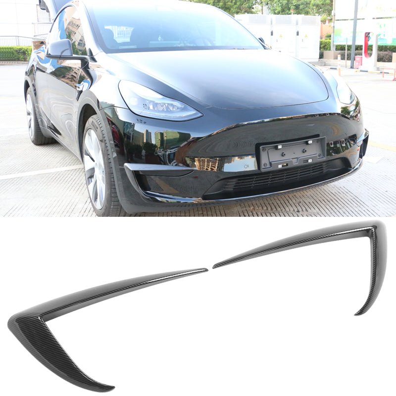 Fog Light Trims for 2020-2023 Tesla Model Y, IKON Style ABS Plastic 2P
