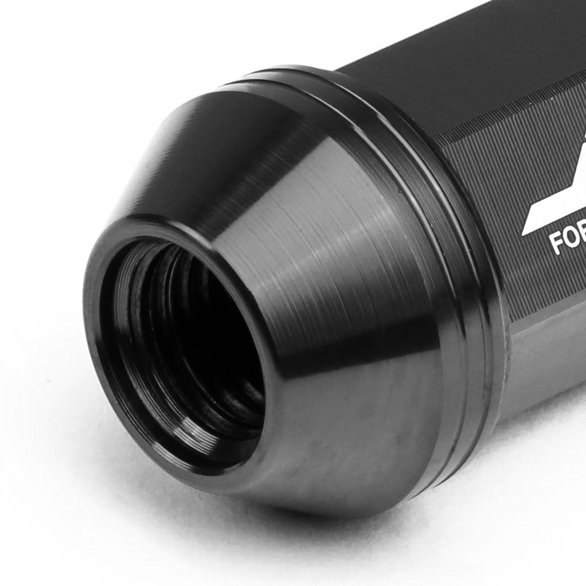 Spiked Cap Lug Nuts - Aluminum - 80MM - M12X1.5 - 20PCS w/ Adapter