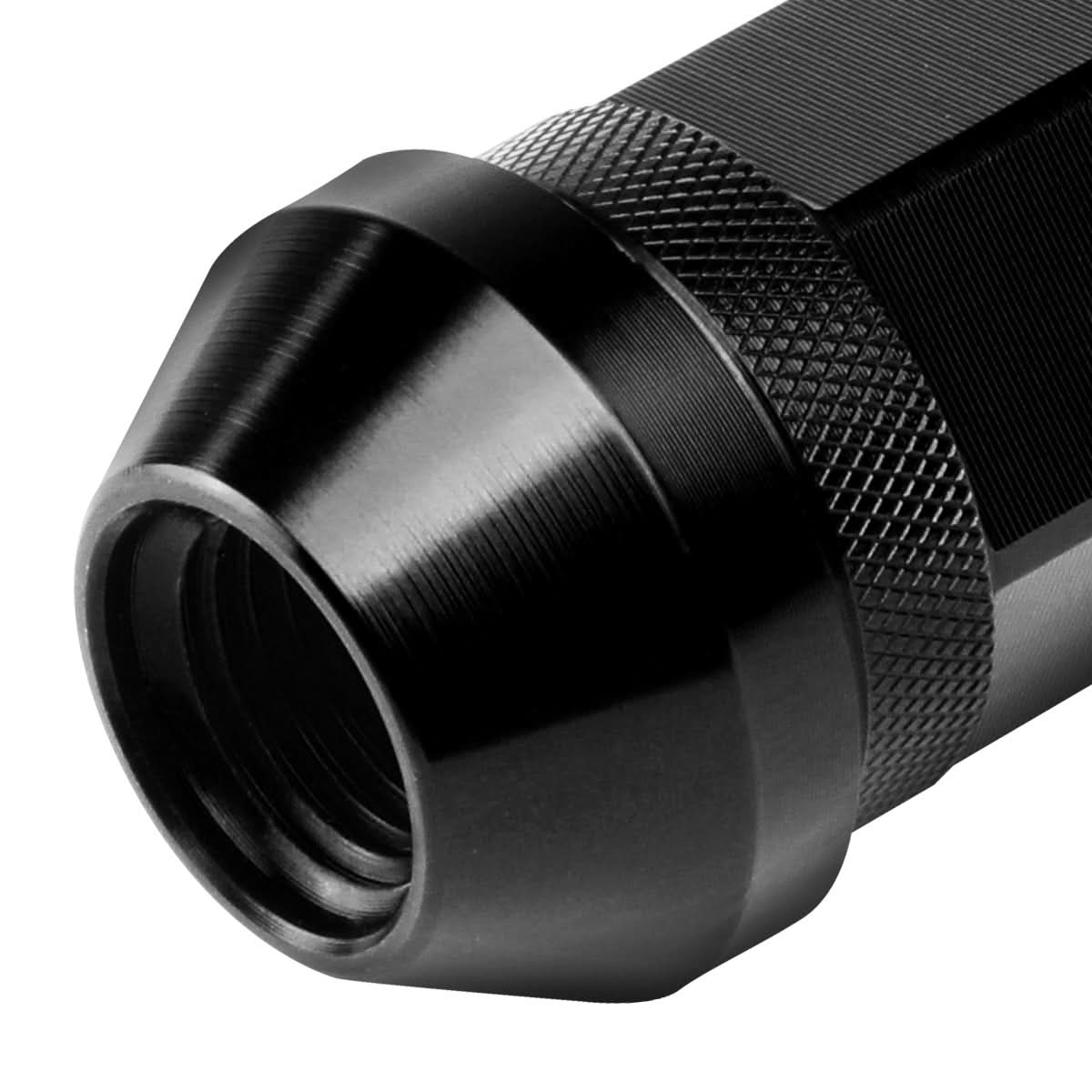 Universal Aluminum Lug Nuts Open End 60MM M12x1.25 20PC Kit w/ Adapter