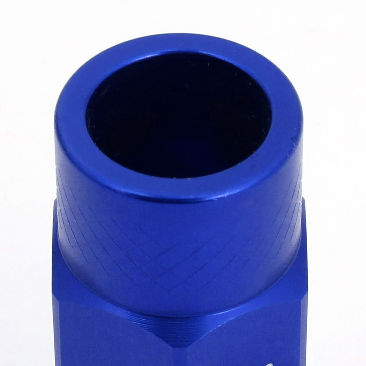 Aluminum Open-End Lug Nuts 50MM M12X1.5 20PCS with Adapter Blue