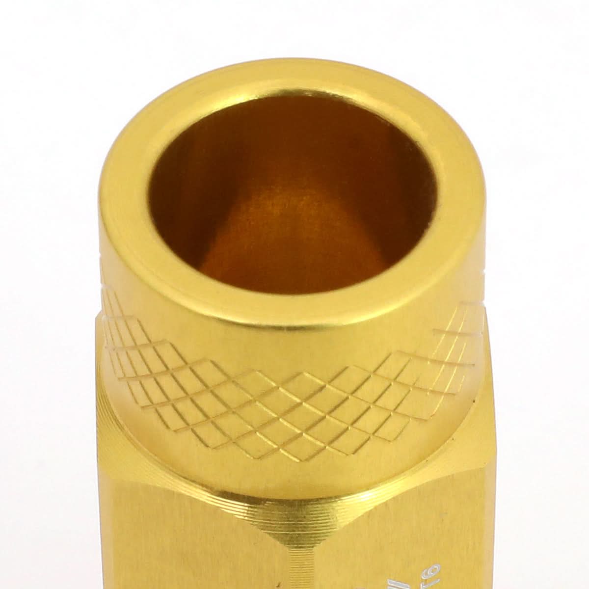 Universal Aluminum Open-End Lug Nuts 50MM M12X1.5 20PCS Gold