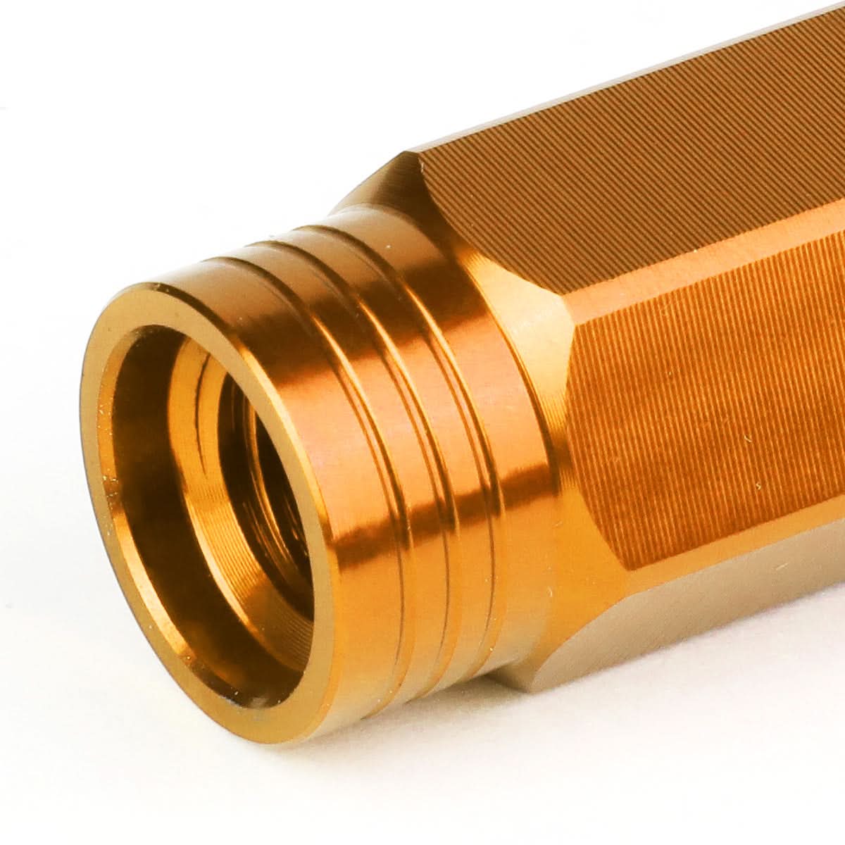 M12 X 1.5 Acorn Style Extended Lug Nuts - Aluminum Orange 20pc