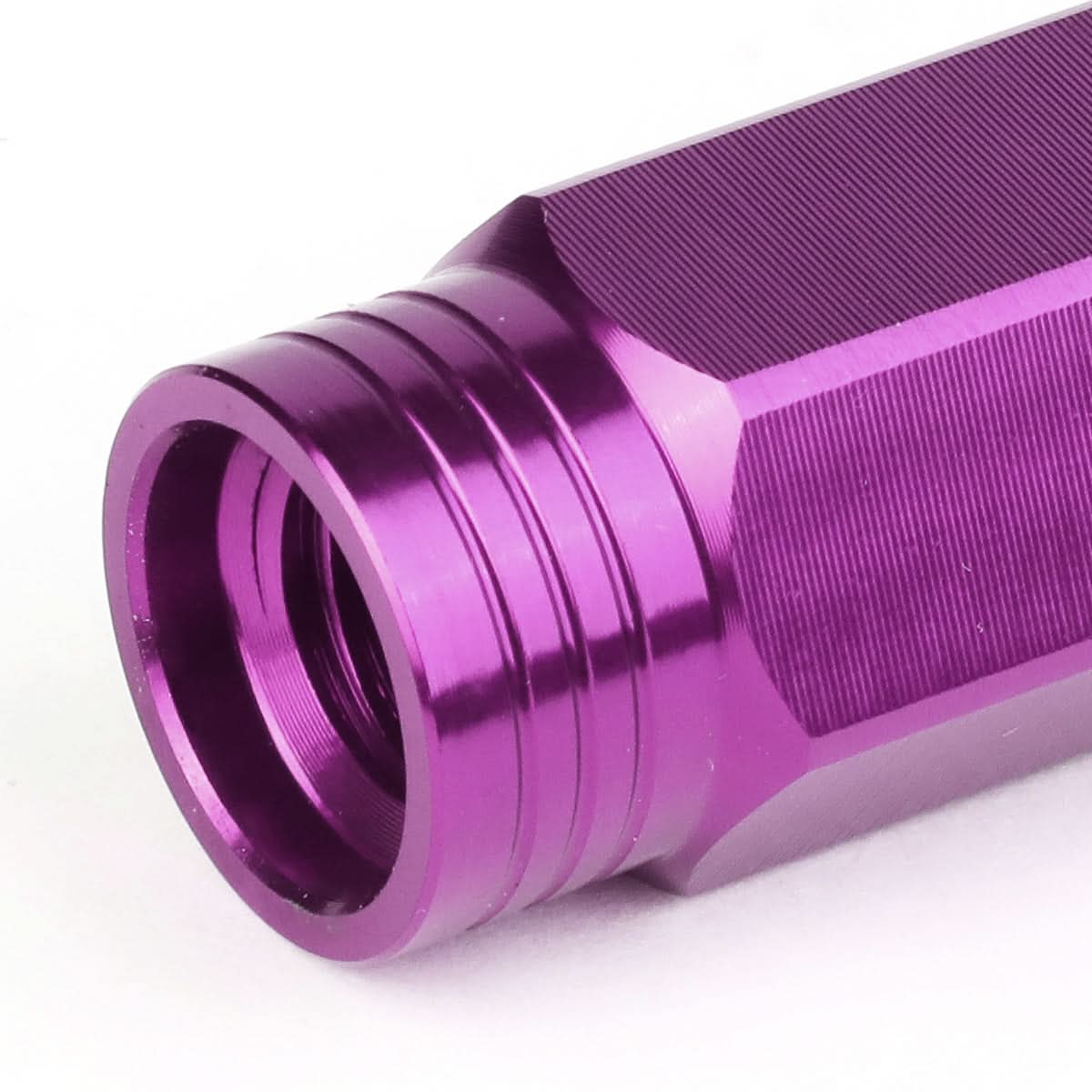 M12 x 1.5 Purple Extended Acorn Lug Nuts 90mm Tall - 20pc Set