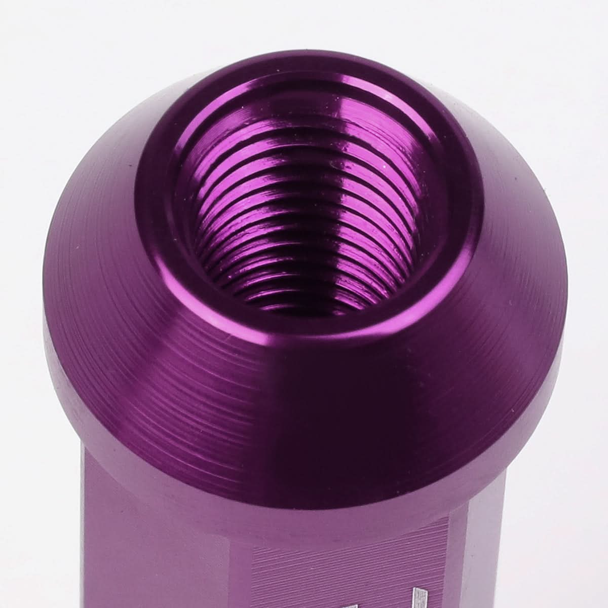 M12 x 1.5 Purple Extended Acorn Lug Nuts 90mm Tall - 20pc Set