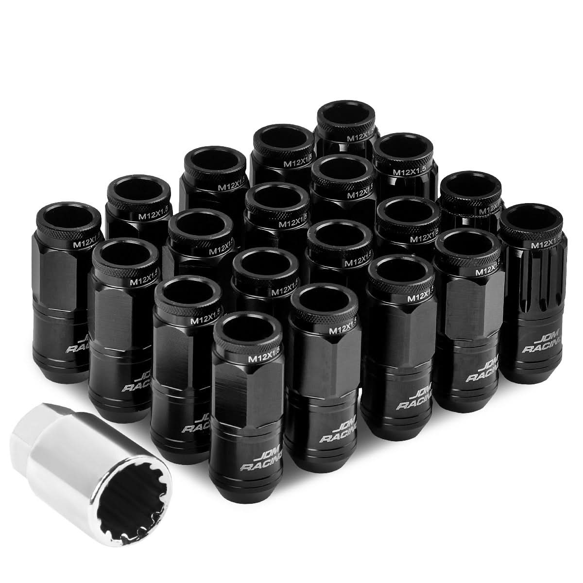 M12 x 1.5 Acorn Style Lug Nuts Set - Aluminum