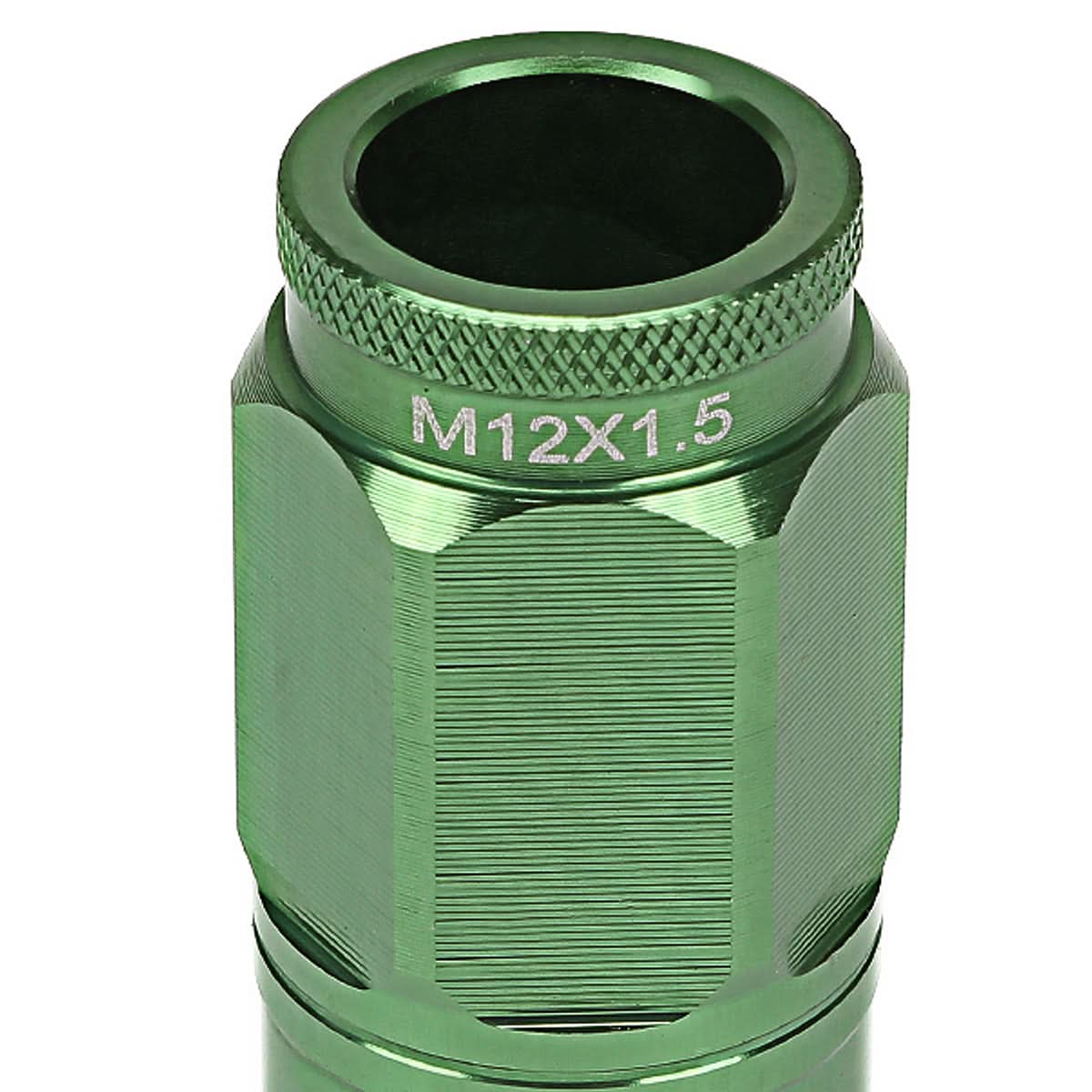 M12 x 1.5 Acorn Style Lug Nuts Set with Locks - Aluminum Green