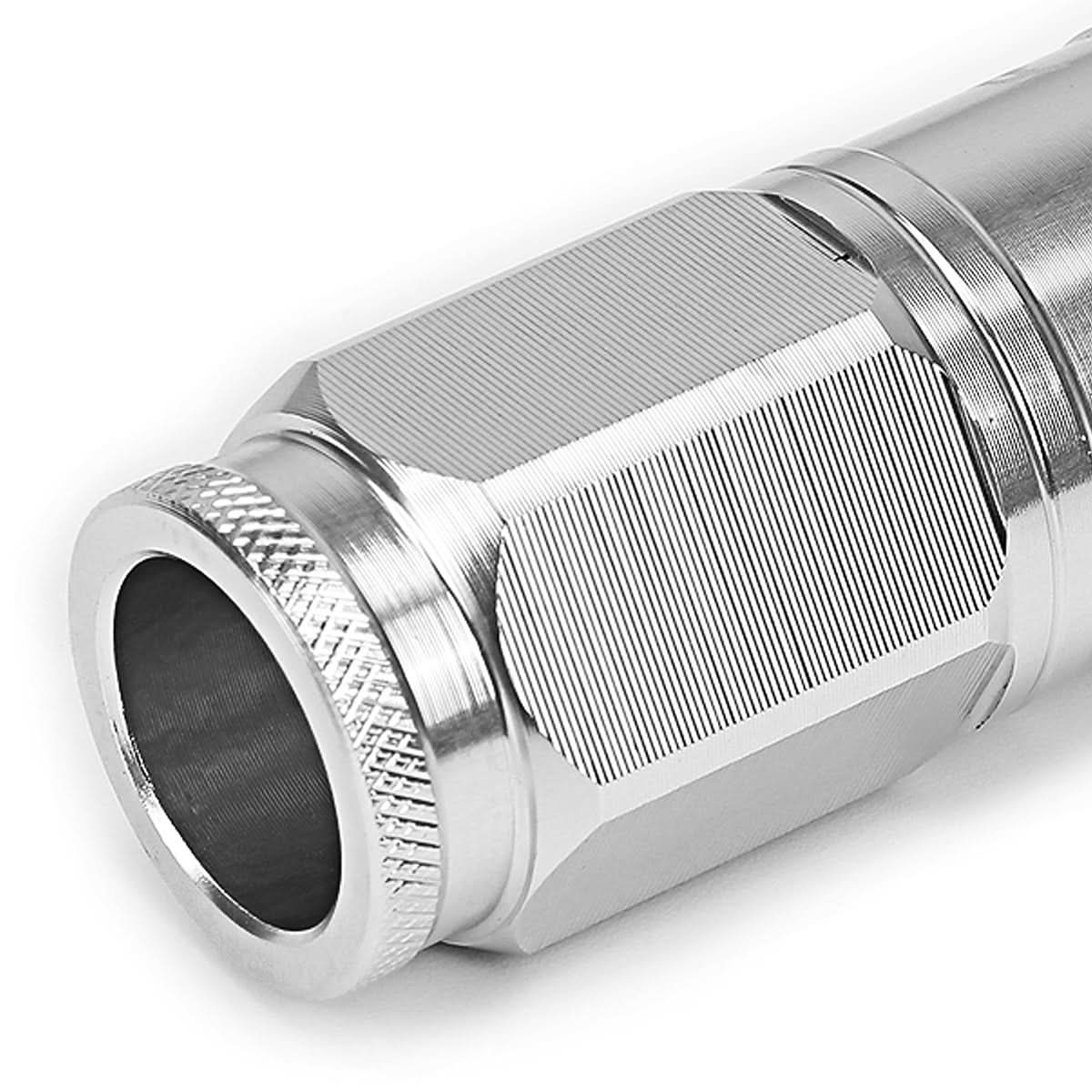 Aluminum Lug Nuts M12 x 1.5 Acorn Style 16pc + 4 Locks Silver