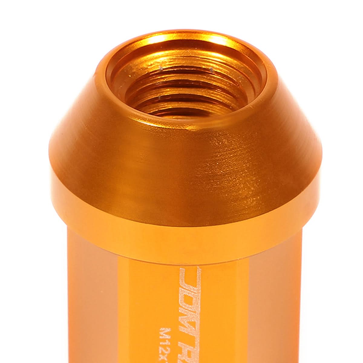 M12 x 1.5 Acorn Style Lug Nuts - Aluminum Orange 20pc Set