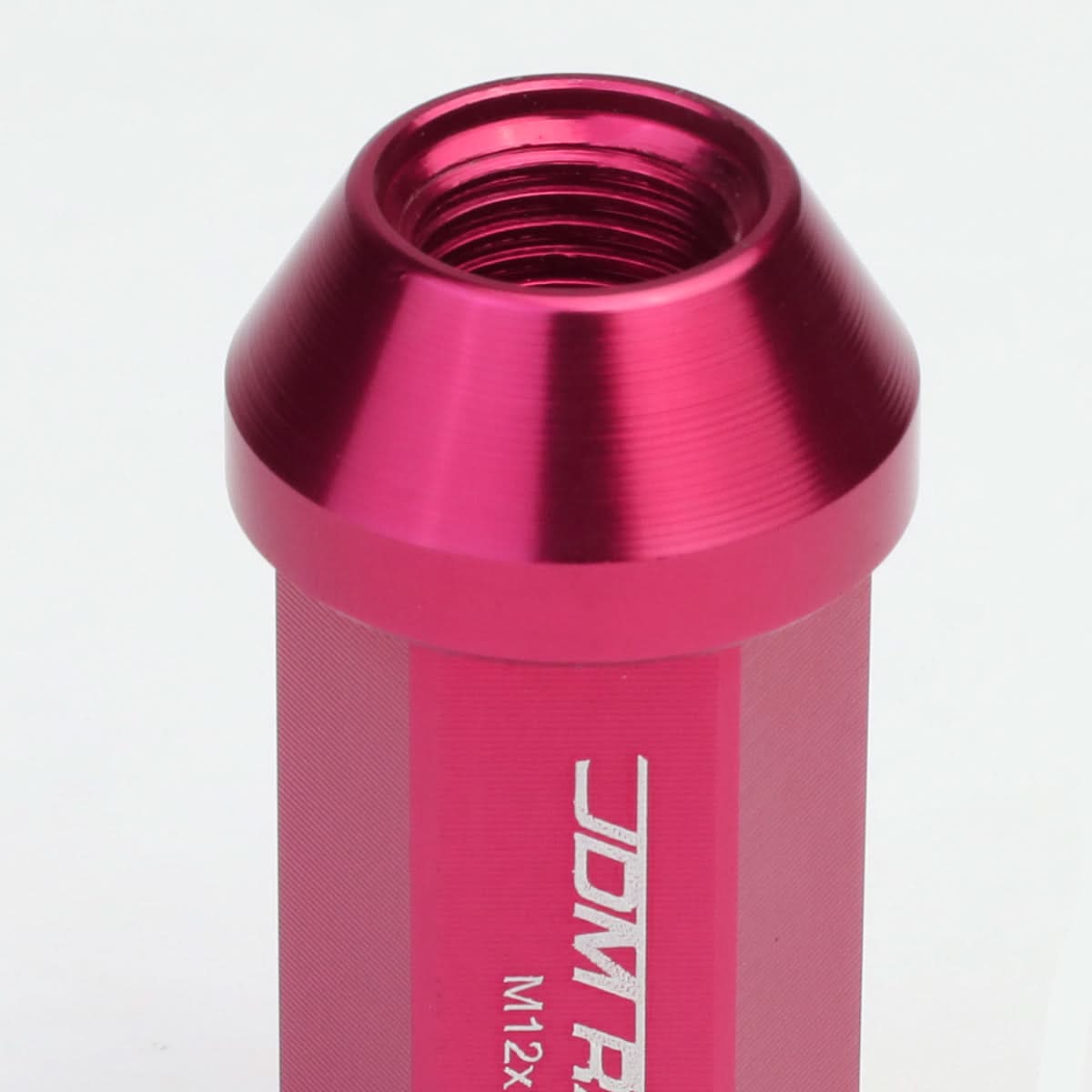 M12 x 1.25 Acorn Style Extended Lug Nuts - Aluminum Pink 20pc