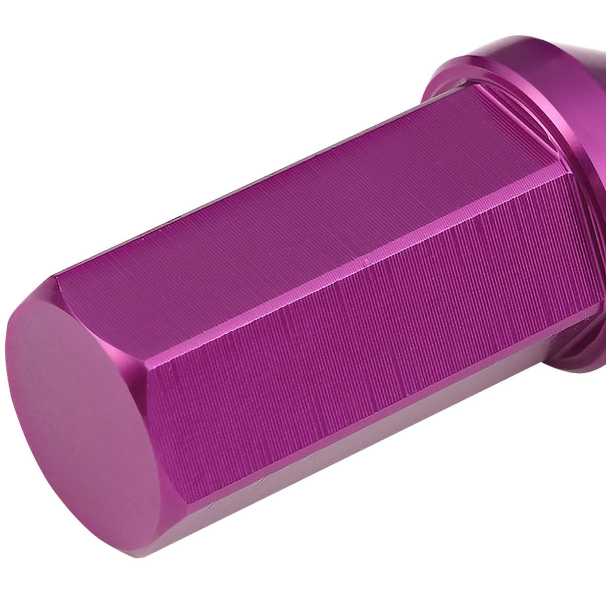 M12 x 1.5 Purple Aluminum Extended Acorn Lug Nuts 50mm 20pc Kit