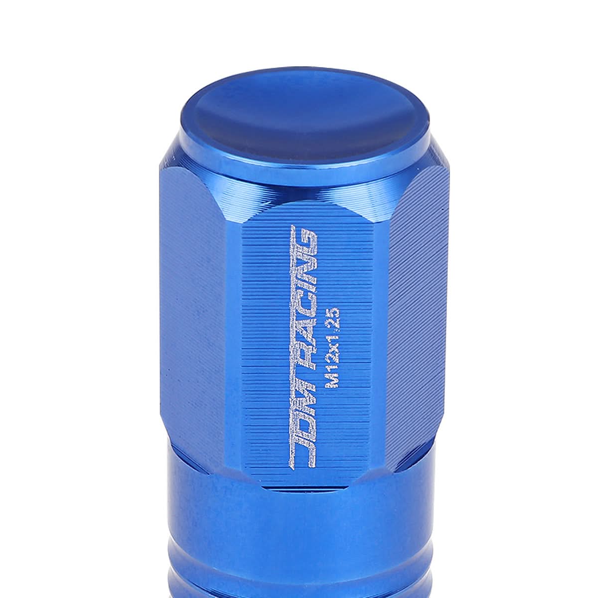 M12 x 1.25 Extended Grooved Shank Lug Nuts 20pc Set - Aluminum