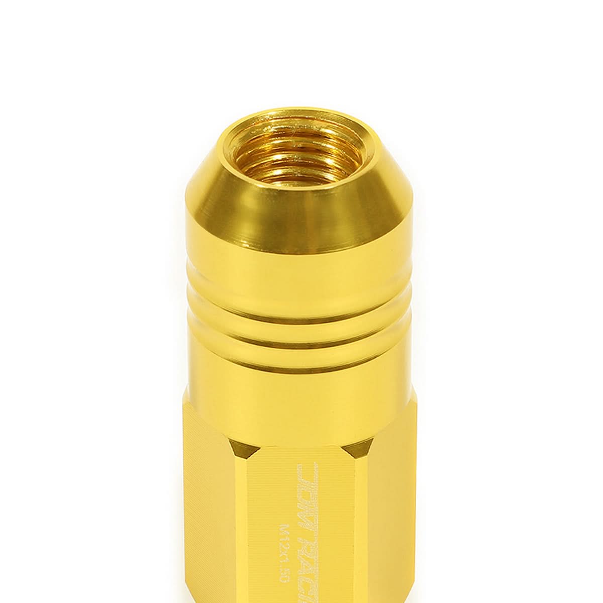 M12 x 1.5 Extended Grooved Shank Lug Nuts 20pc Set - Aluminum