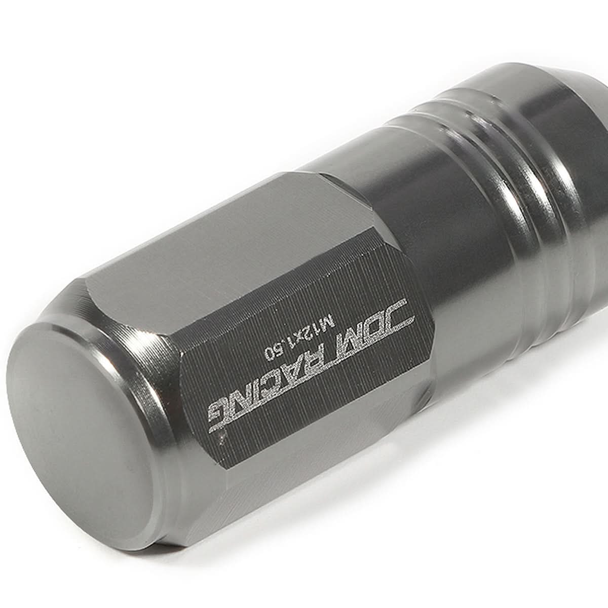 M12 X 1.5 Grooved Shank Lug Nuts - Extended Closed End Aluminum