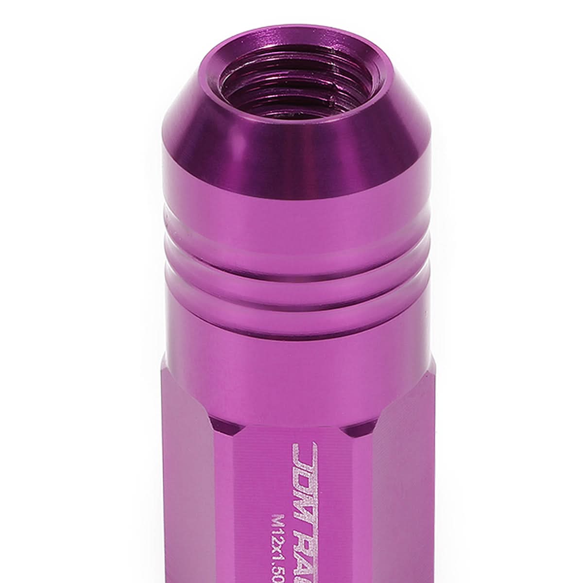 M12 x 1.5 Purple Aluminum Lug Nuts 50mm Extended Closed End 20pc