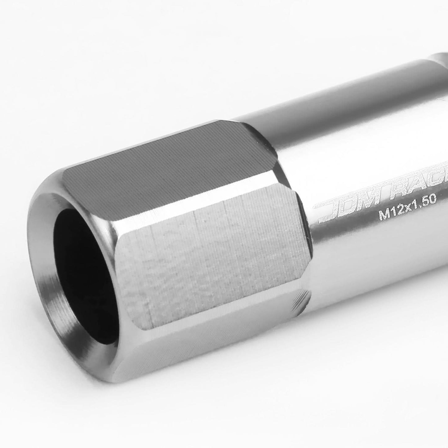 Universal Aluminum M12 x 1.5 Extended Lug Nuts - 60mm Rib Shank - 20pc